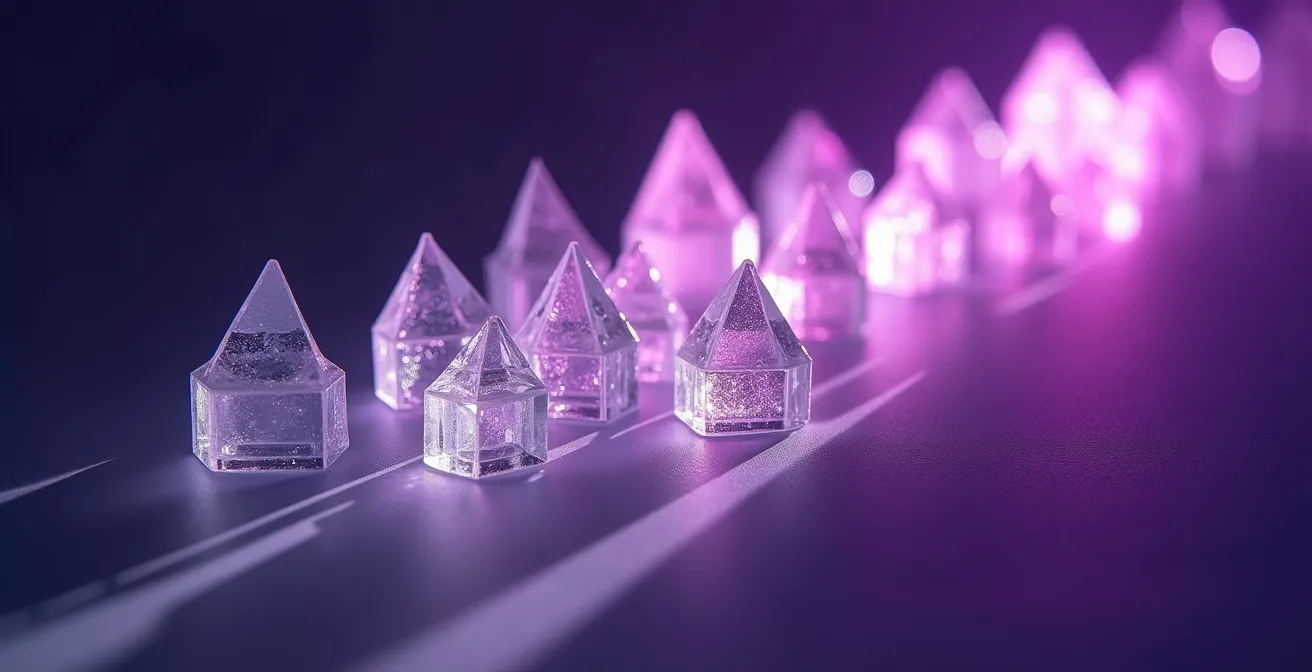 Vue microscopique des cristaux d'oxalate de calcium en forme d'aiguilles dans le songe